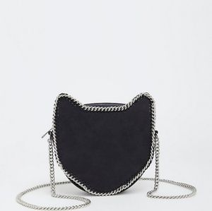 Black cat chain crossbody purse